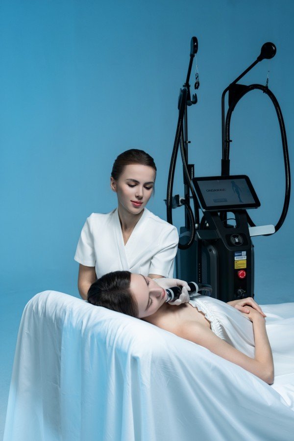 Medical-grade technology background of MICROBEAUTY